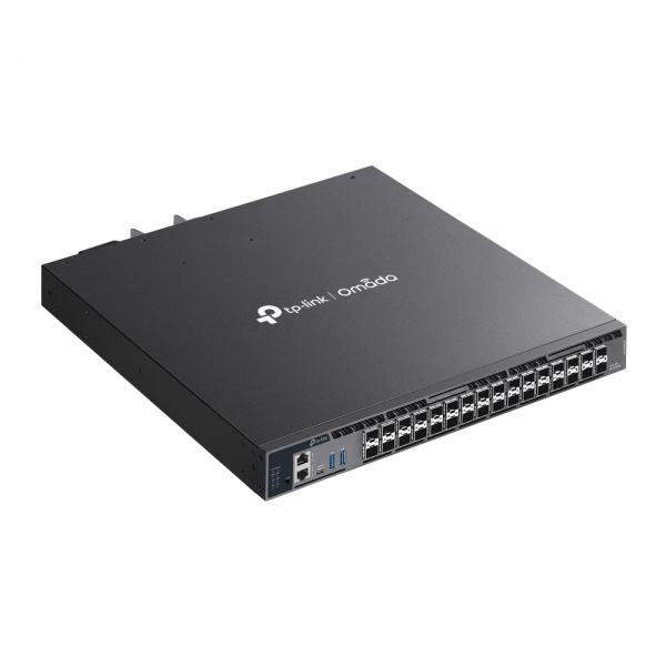Фотограция 26-портовый стекируемый управляемый коммутатор Omada 10G L3 с 6 слотами 25G SX6632YF