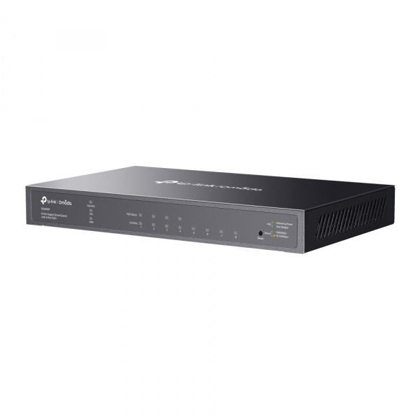 Фотограция Коммутатор Smart линейки Omada с 8 гигабитными портами (4 порта PoE+) SG2008P